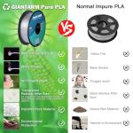 GIANTARM 1.75mm Transparent PLA Filament 1kg Spool