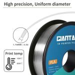 GIANTARM 1.75mm Transparent PLA Filament 1kg Spool