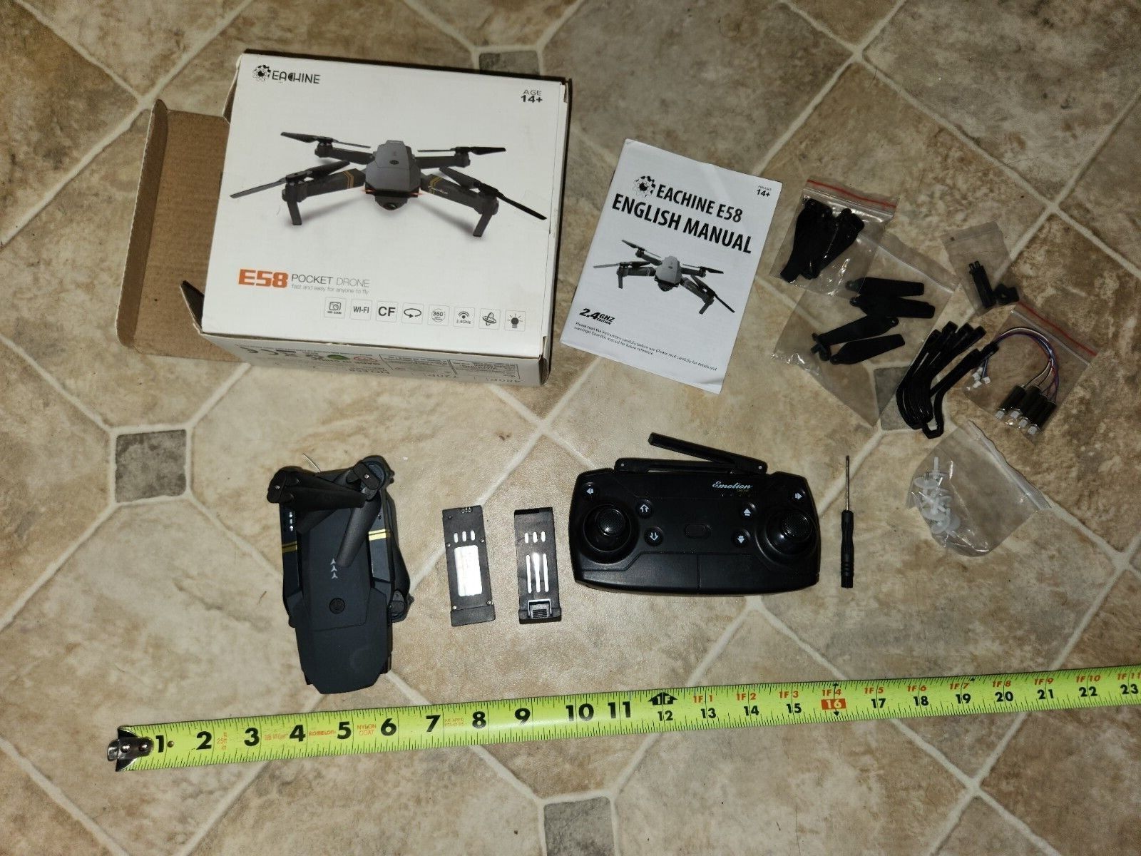 Portable Drone Kit w/ FPV Goggles & Camera