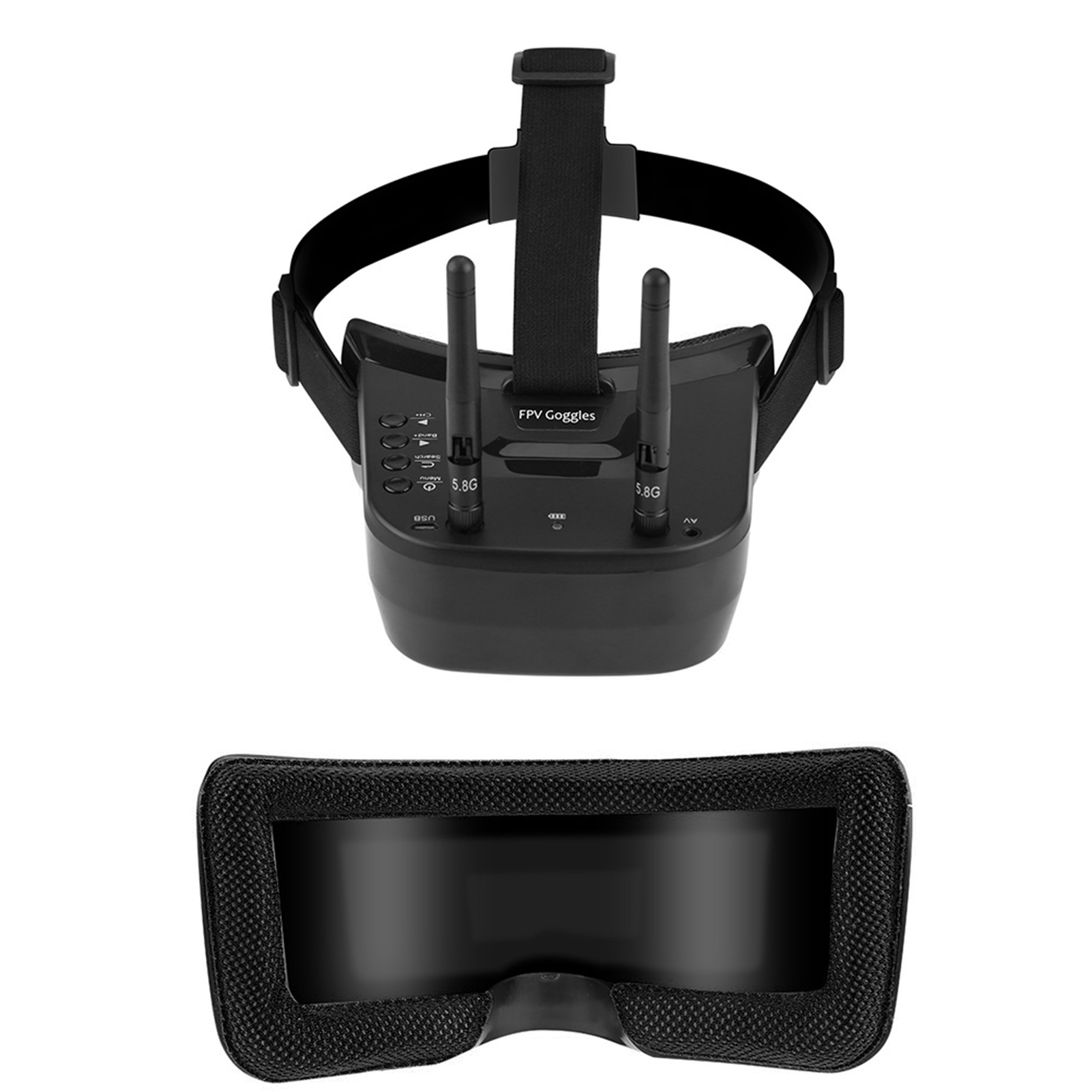 3-Inch FPV Drone Goggles with 1200mAh Battery