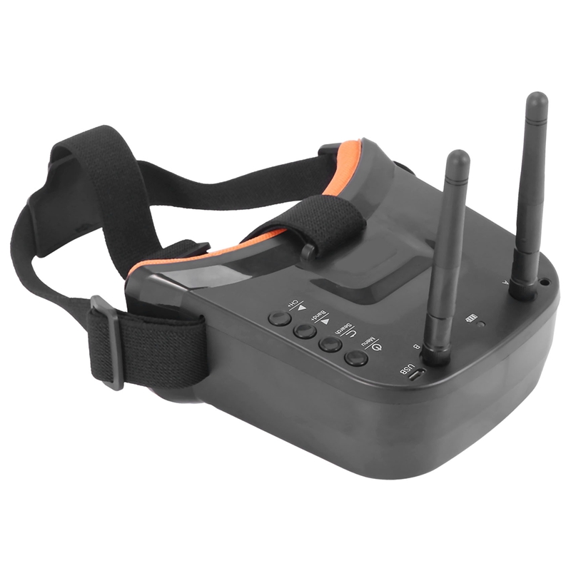 FPV Goggles with Double Antenna Reception for Drones