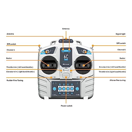 Lechnical 6CH 2.4G RC Transmitter and Receiver
