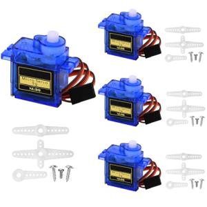 OUZHOU 4PCS Metal Geared Servo Motor Kit