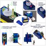 OUZHOU 4PCS Metal Geared Servo Motor Kit