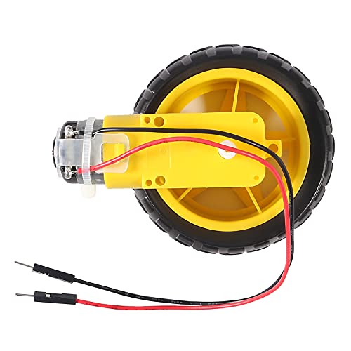 Dealikee 4-Pack DC Gear Motors with Wheels