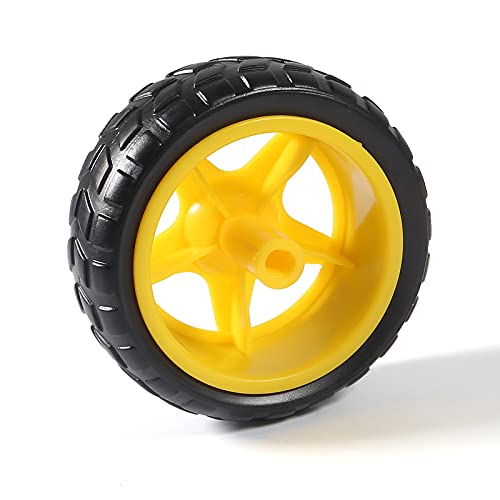 Dealikee 4-Pack DC Gear Motors with Wheels