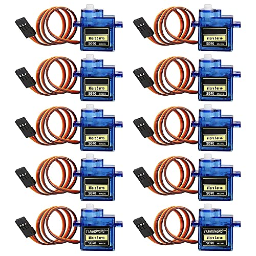 10 Pack SG90 9g Micro Servo Motor Kit