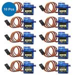 10-Pack SG90 9g Micro Servo Motor Kit