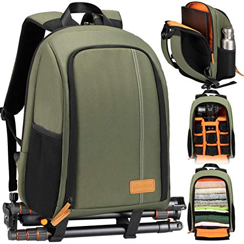 TARION Waterproof Camera Backpack for DSLRs and Laptops