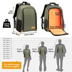 Lightweight Waterproof DSLR Backpack with Rain Cover