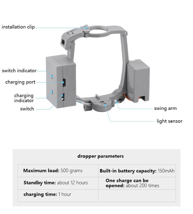 WANGCL Quick Release Drone Drop Device Kit