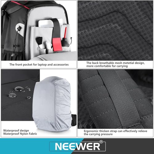 Neewer Waterproof Shockproof Camera Backpack for Drones