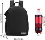 Cwatcun Waterproof Camera Backpack with Tripod Holder