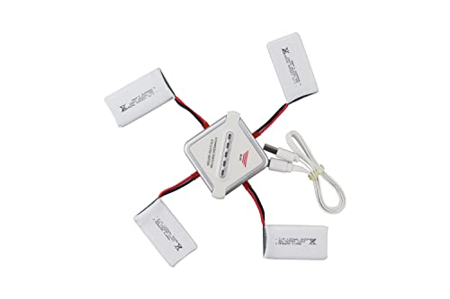ZYGY 4-Pack 1200mAh Battery with 4-in-1 Charger