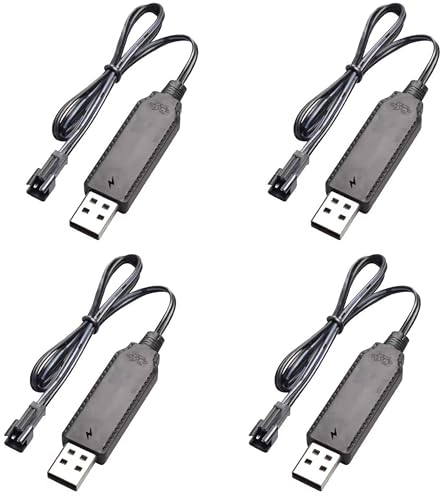 4PCS USB Charger Cable for RC Drone Batteries