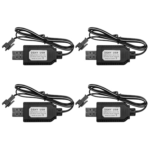 DollaTek 4PCS USB Charger Cable for RC Drones