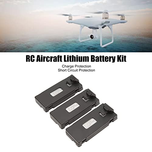 3 Lithium Batteries for E88 E525 RC Drones