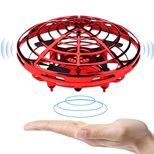 BOMPOW Hand Controlled Kids Drone with LED Lights