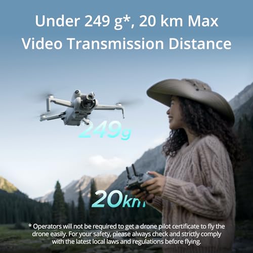 DJI Mini 4 Pro Combo: 4K HDR Drone, 34-Min Flight