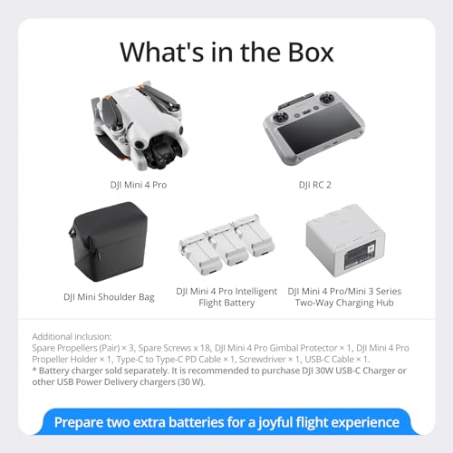 DJI Mini 4 Pro Combo: 4K HDR Drone, 34-Min Flight