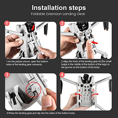STARTRC Folding Landing Gear for DJI Mini 3 Pro