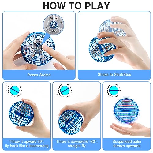 Hand Controlled LED Flying Orb Ball - Kids' Smart Drone