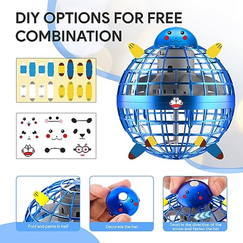 Hand Controlled LED Flying Orb Ball - Kids' Smart Drone