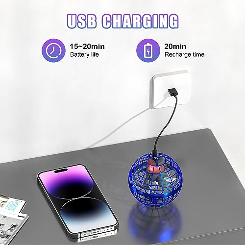 XINHOME UFO Flying Ball Toy - Blue