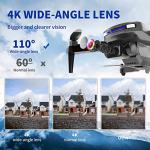 4K Camera Foldable Drone with Brushless Motor