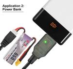 Crazepony USB Charger Cable for 2S LiPo Battery