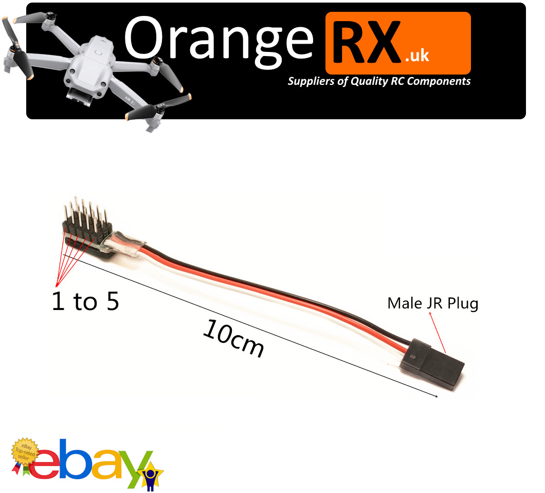 5 Male to 1 Female Drone Cable