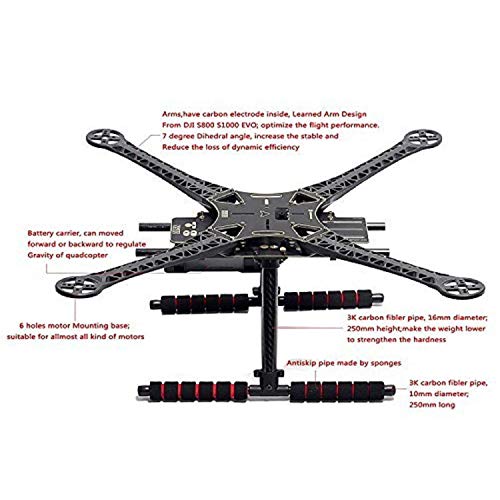 S500 Quadcopter Frame Kit with Carbon Fiber Gear