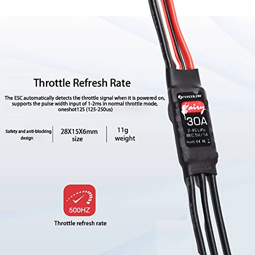 FLYCOLOR 30A Brushless ESC with BEC for Drones