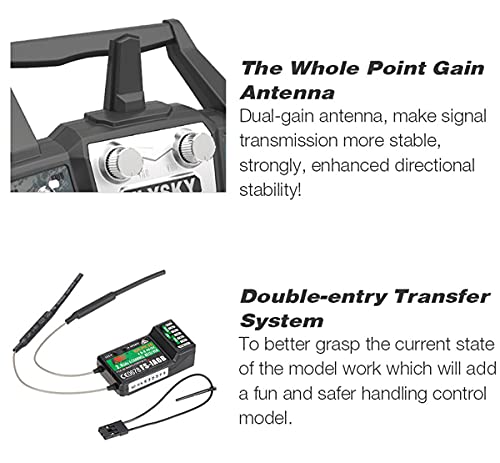 10CH 2.4GHz RC Transmitter with Receiver Upgrade Cable