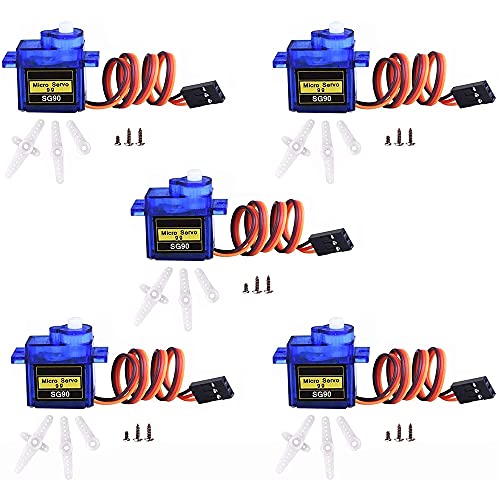 5 SG90 Micro Servo Motor Kit for Drones