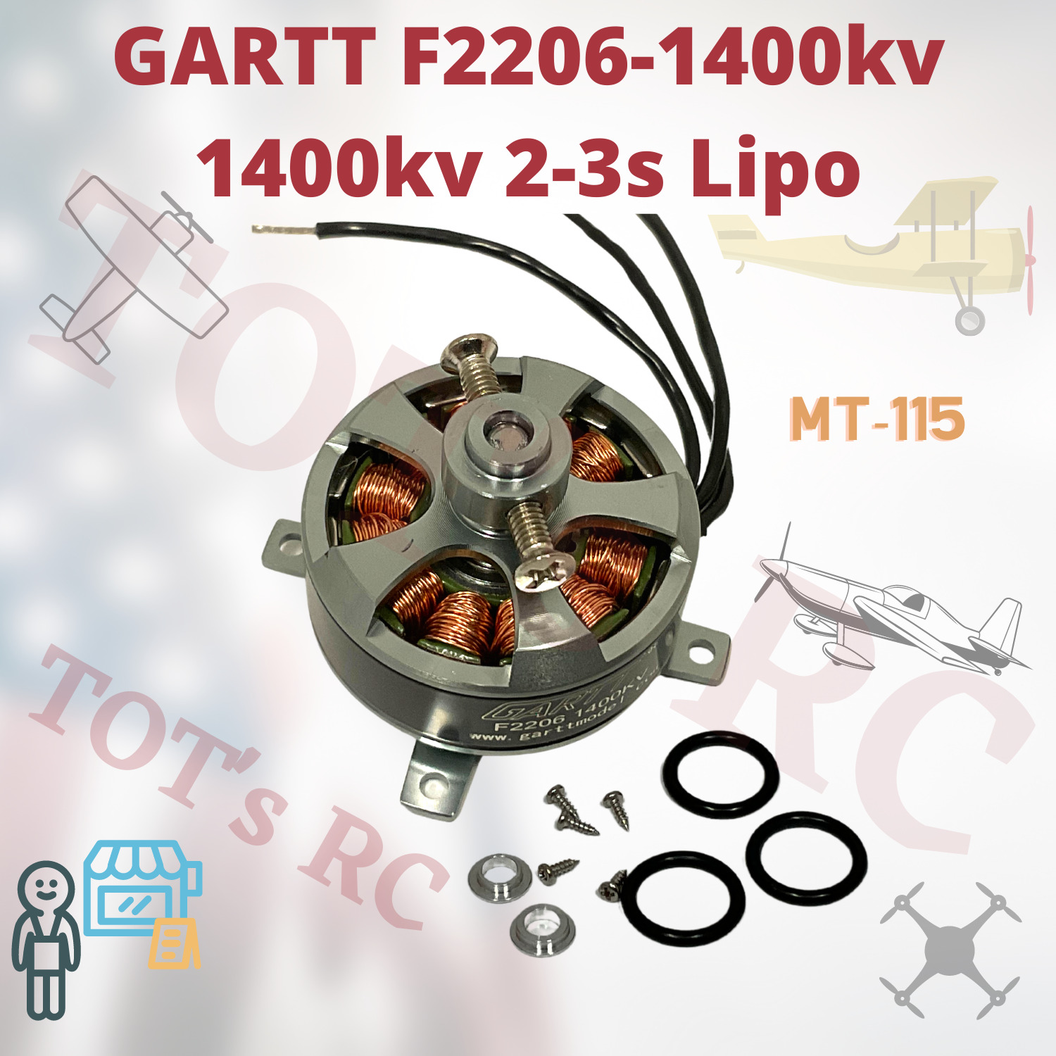 1400kv Brushless Motor for Drones/Foamies