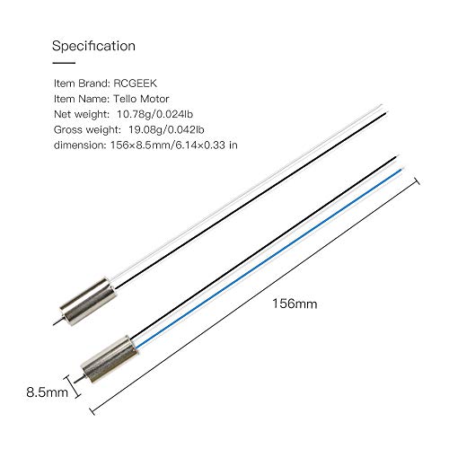 RCGEEK 8520 Coreless Drone Motors for Tello