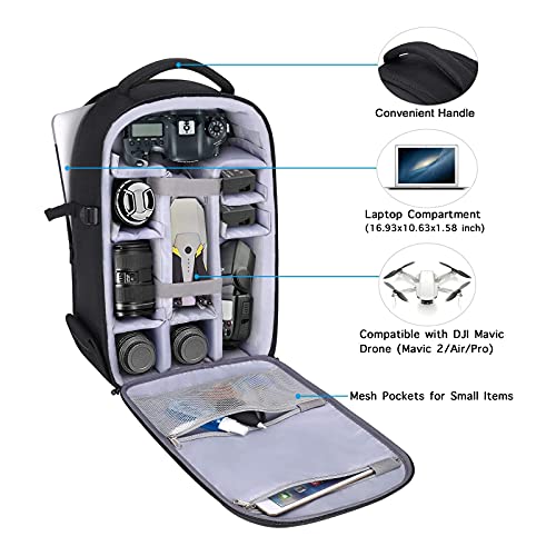 MOSISO Waterproof Camera Backpack for Drones and DSLRs