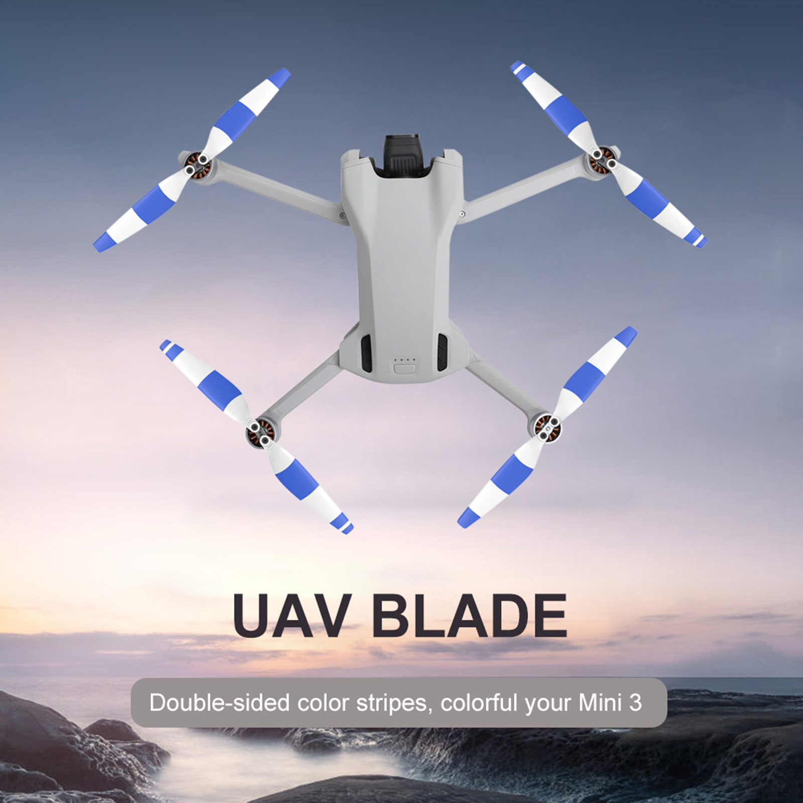 8-Pack Blue Mini Props for DJI Mini 3