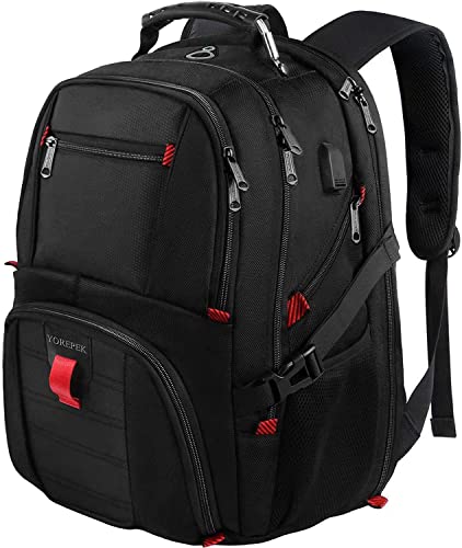 YOREPEK 50L Travel Laptop Backpack with USB Port