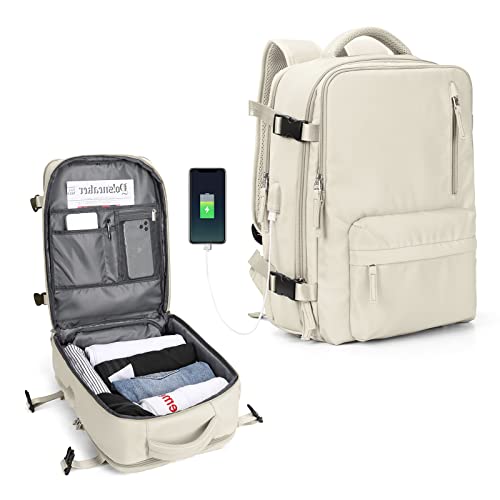 WONHOX Large A2 Beige Travel Backpack
