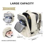 WONHOX Large A2 Beige Travel Backpack
