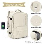 WONHOX Large A2 Beige Travel Backpack