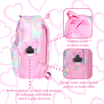 Ralme Tie Dye Girl's Backpack Set with Accessories