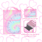 Ralme Tie Dye Girl's Backpack Set with Accessories