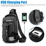 Anti-Theft Sling Bag with USB Port
