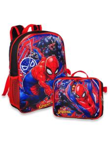 Spiderman Marvel 16" Backpack and Lunch Box Set