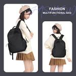 Stylish Black Daypack for School and Adventures
