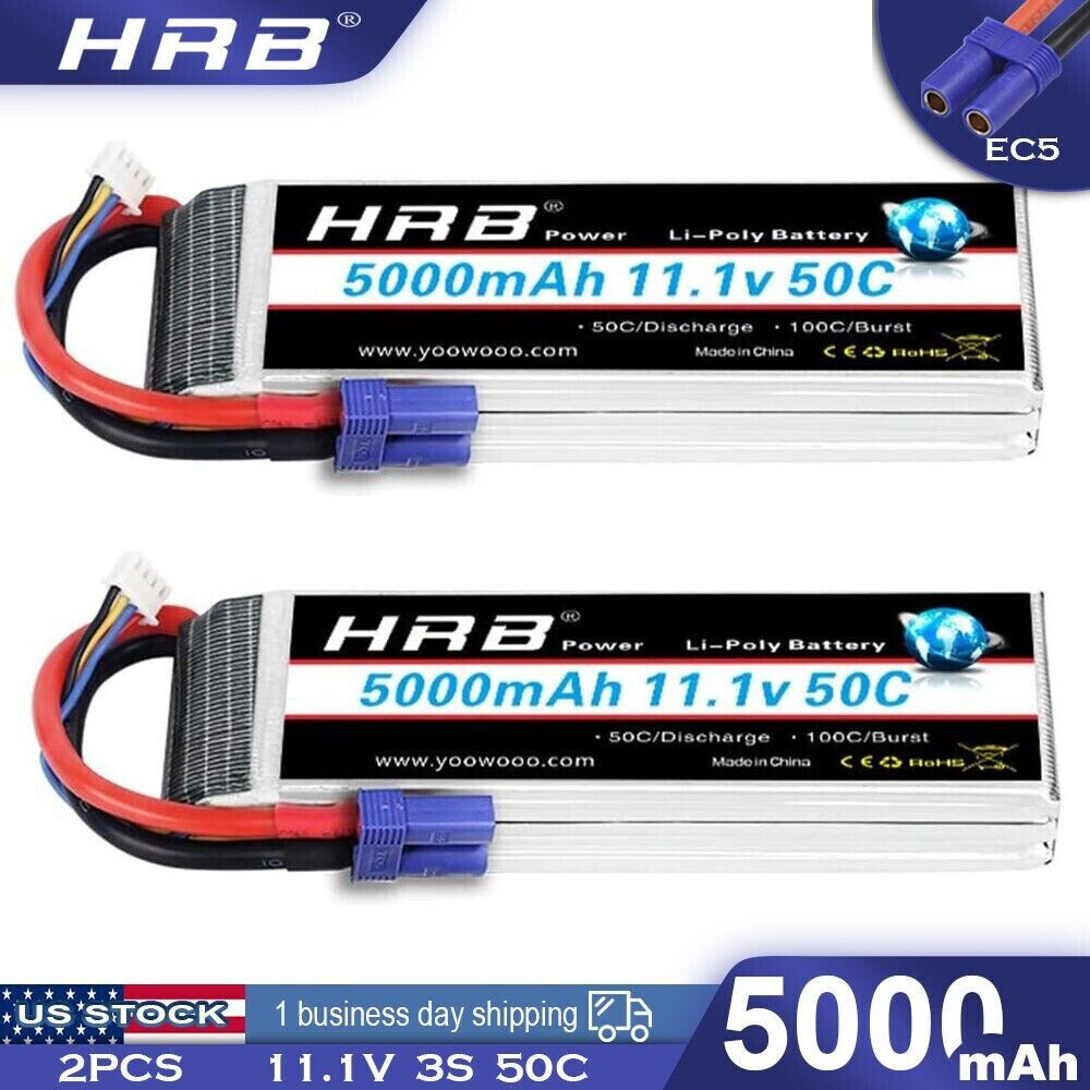 HRB 5000mAh 3S LiPo Battery Pack EC5