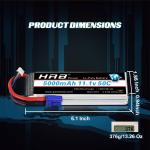 HRB 5000mAh 11.1V 3S LiPo Batteries (2 Pack)